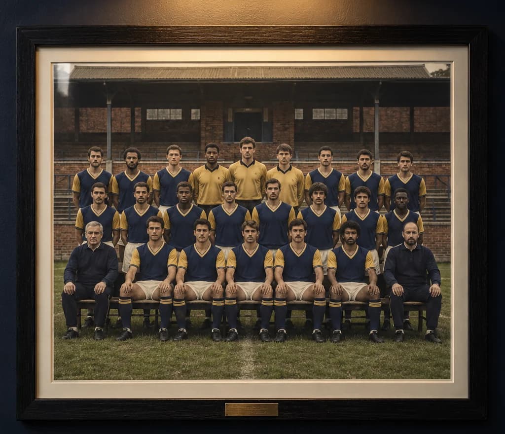 Framed club photo